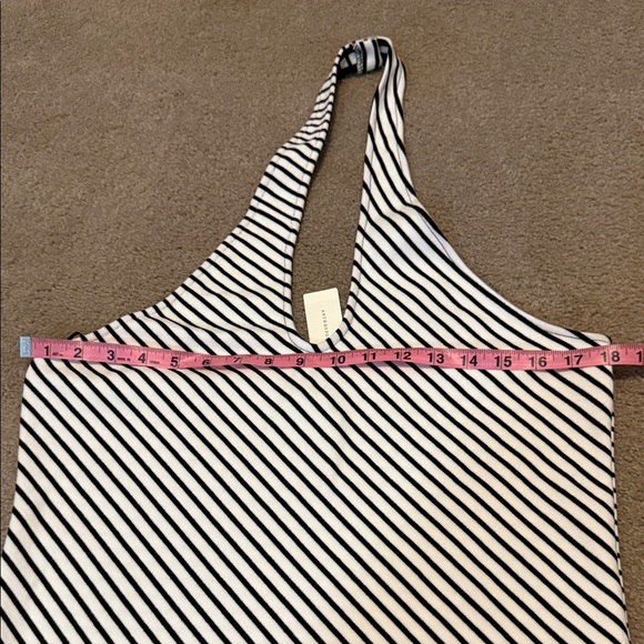 Maeve for Anthropologie Black and White Striped Women's Top - Picture 7 of 7